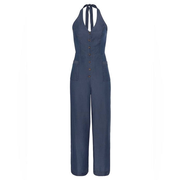 VENUS Stylish Blue Halter Jumpsuit size 10 NWOT - Picture 4 of 16